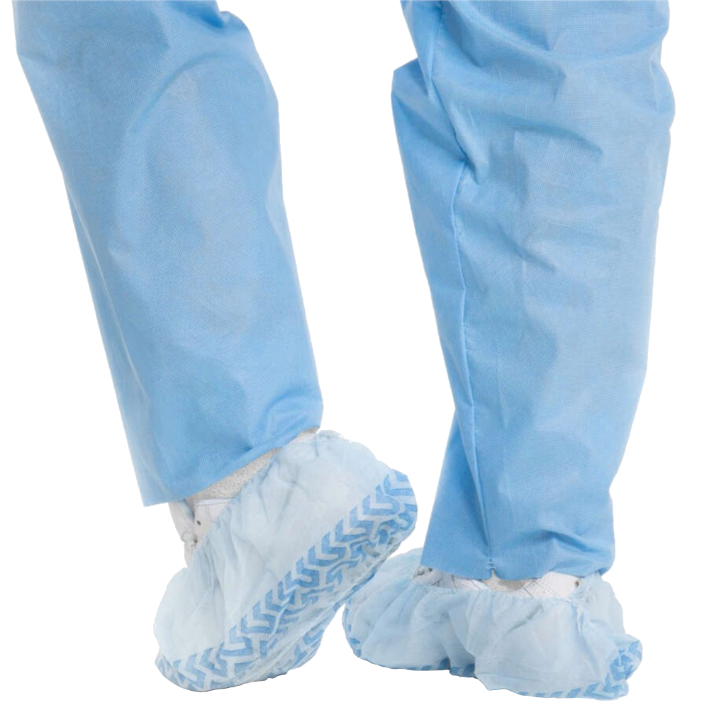 Shoe Cover X-tra Traction® X-Large Shoe-High Non-Skid Blue NonSterile