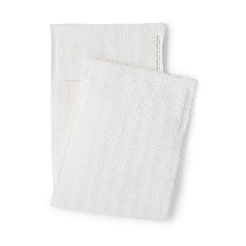 Cleanroom Wet / Dry Mop Pad MicroCinch™ White Microfiber Disposable, 8/EA 120/CS