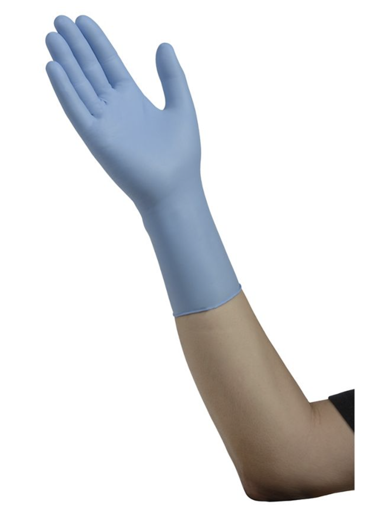 Cardinal Health™ Extended Cuff Nitrile Exam Gloves Blue, MD, 100/EA, 1000/CS