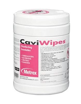 Wipe,Disinfecttant CaviWipes XLG 10" x 12" Pull-Up Canister, 1/EA 12/CS