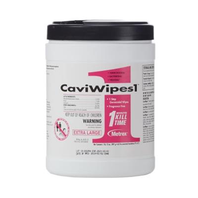 Surface Disinfectant CaviWipes1™ Premoistened Wipe 65 Count Canister Disposable Alcohol Scent