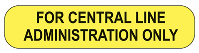For Central Administration Only Labels, 1-5/8"Wx3/8"H, 1000/EA