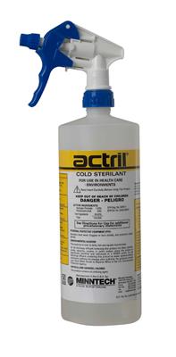 Actril Cold Sterilant Ready-to-Use 1 liter container, 6 containers per case