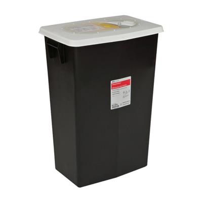 RCRA Hazardous Waste Containers by Covidien CONTAINER, WASTE, BIOHAZARD, 8GAL, SLIDE LID