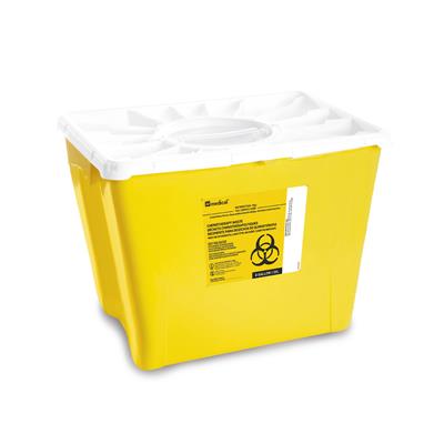 Chemo Waste Container 8 Gallon Yellow W/Duo lid 8/case
