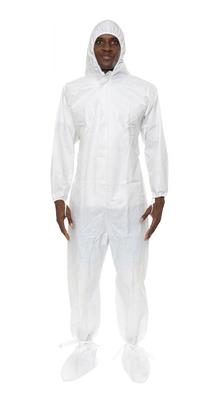 GammaGuard® CE, Sterile Coverall, with Attached Hood & Boot, Tunnelized Elastic Wrists, L, 25/CS