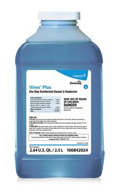 Virex® Plus Surface Disinfectant Cleaner Quaternary Based Liquid Concentrate 2.5 Liter J-Fill® Spill