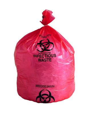 High-Density Red Infectious Linen Liner 250/case