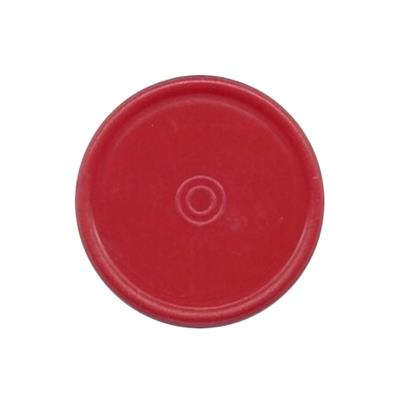 13mm Plain Flip Caps, Red, PK 100
