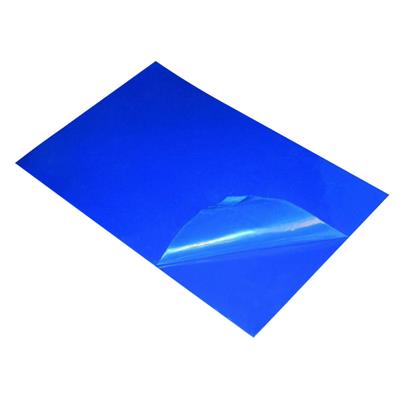 Tacky Mat, 26" x 45", Blue Base, Clear Film, 60 Sheets Per Layer, 4 Layers Per Case