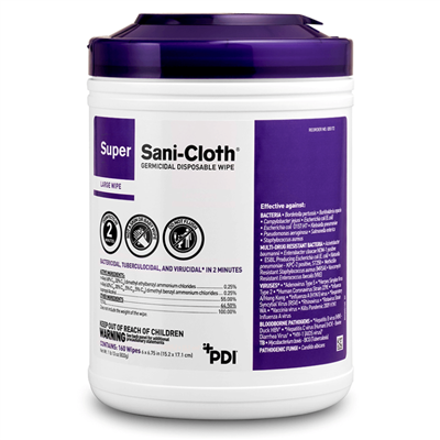 Super Sani-Cloth® Germicidal Disposable Wipe, 160/EA 1920/CS