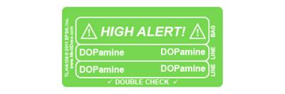 Line Tracing Label - DOPamine White Text on Green Background 1000/Labels/roll
