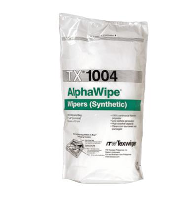 AlphaWipe 4" x 4" (10 cm x 10 cm) polyester wipers,300 wipers/bag 2 inner bags of 150 wipers 20 bags