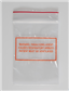 Warning Paralyzing Agent Bags, 3" x 4"