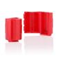 Tamper Resistant Addivtive Hinge Cap - RED - (Baxa/Baxter , Hospira bags) 1000/case
