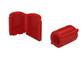 Tamper Resistant Addivtive Hinge Cap - RED - (Baxa/Baxter , Hospira bags) 1000/case