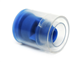 Clear Sleeve w/ Blue Insert Tamper Evident Caps For IV Syringes, 1000/CS