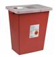 SharpSafety™ Sharps Container, Hinged Lid, Red, 8 Gallon, 1/EA, 10/CS